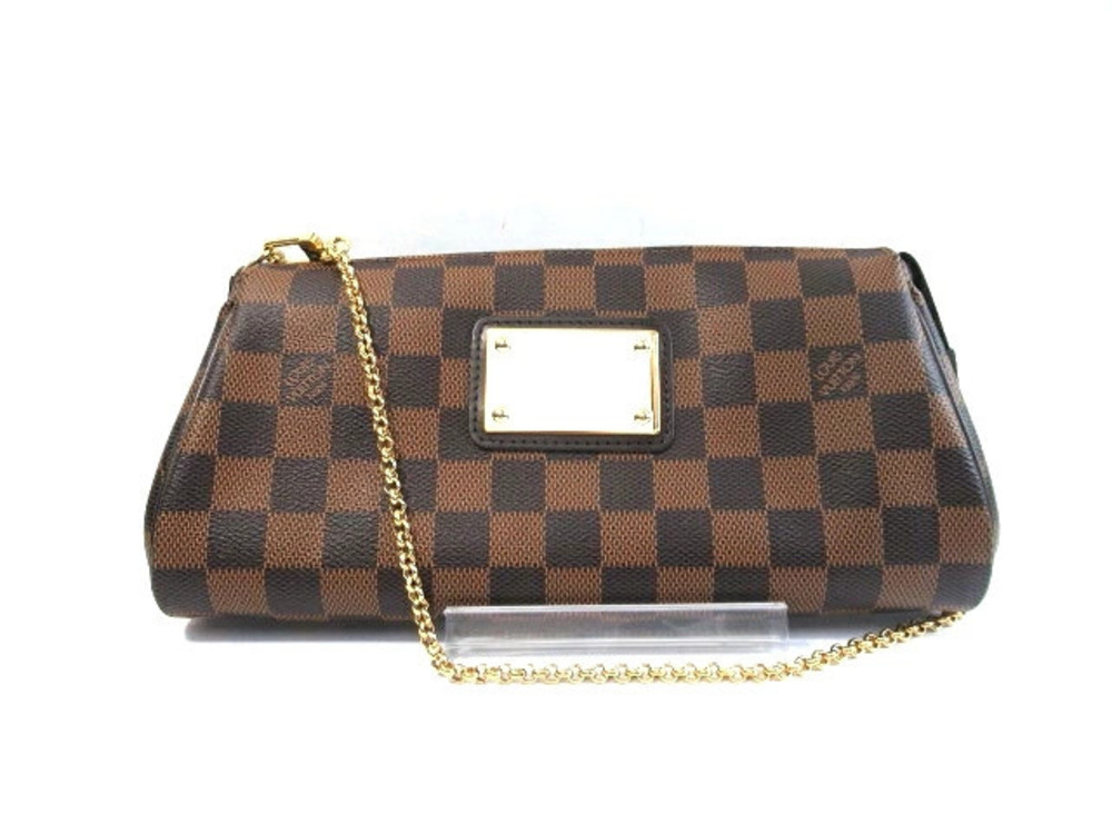 Louis Vuitton Eva Damier Shoulder Bag Brown